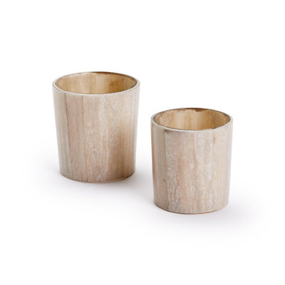 Ensemble de 2 porte-bougies Selenite Effect