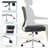 Amaiia Mid-Back Upholstered Armless Swivel Task Chair Ergonomic Adjustable Conference Chair-1395793275