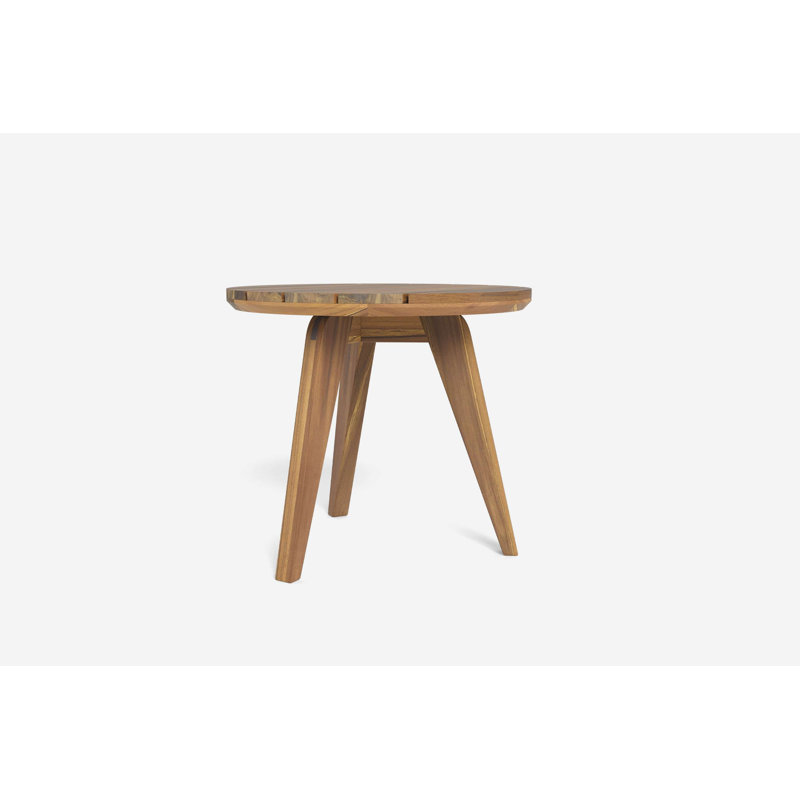 Manzanillo Outdoor Round Teak Side Table