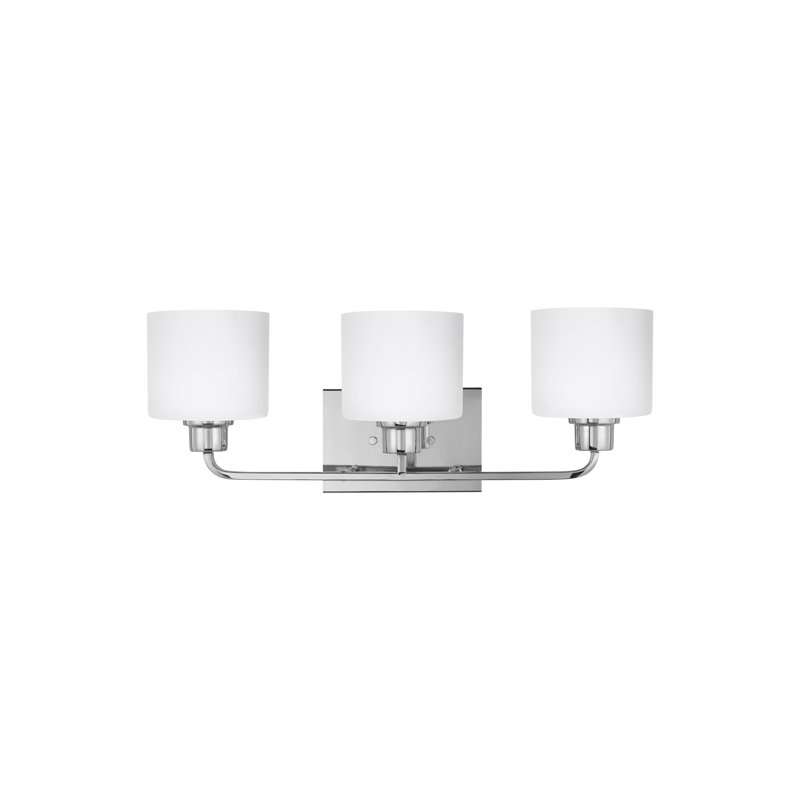Canfield Three Light Wall / Bath from Generation Lighting , No, No, Chrome