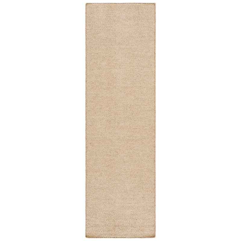 80% laine tissée à la main Vermont 810; Tapis de couleur unie 20% coton, Tapis de couloir 2 pi 3 po x 8 pi