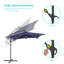 Parasol de marché carré lumineux 8 pi 2 po Moncerath-1855054754