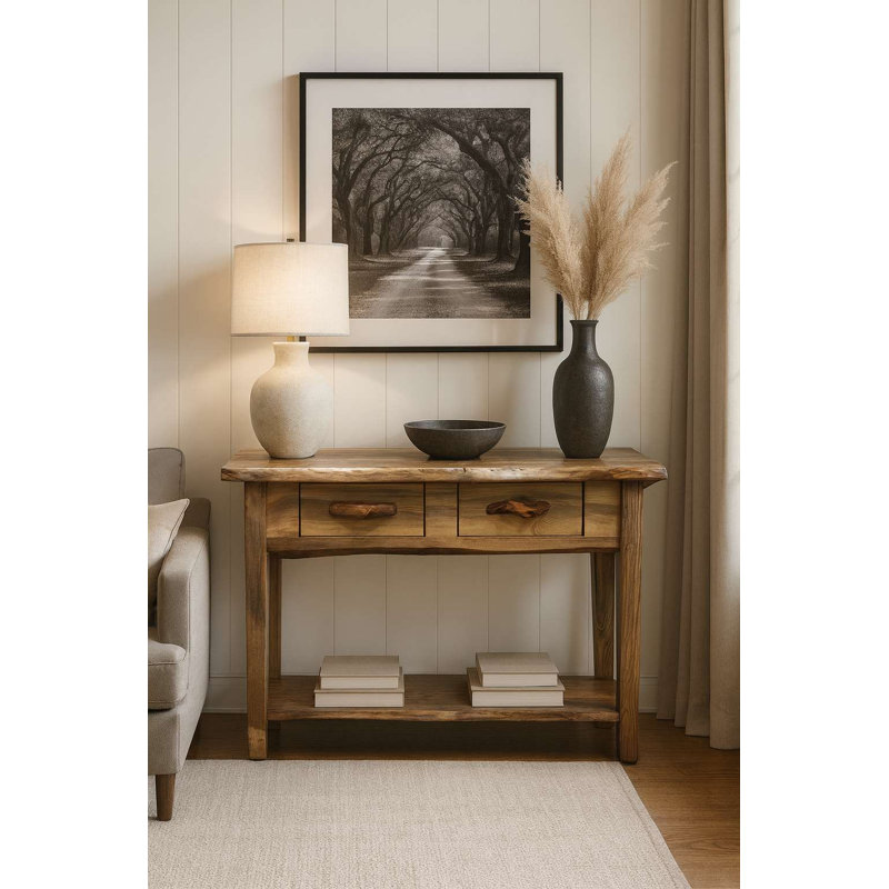 Console Blackstone Collection Rough Sawn, Brun, H 30 po x l 72 po x P 16 po