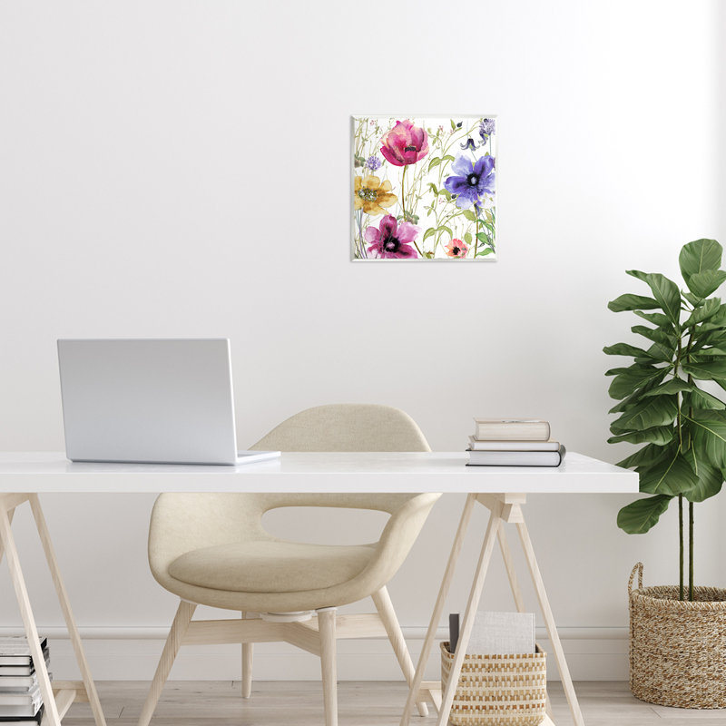 Plaque murale Botanical Spring Garden Blooms, design par Sasha
