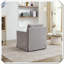 Fauteuil d'appoint pivotant rembourré à 360 degrés et confortable-1283767250