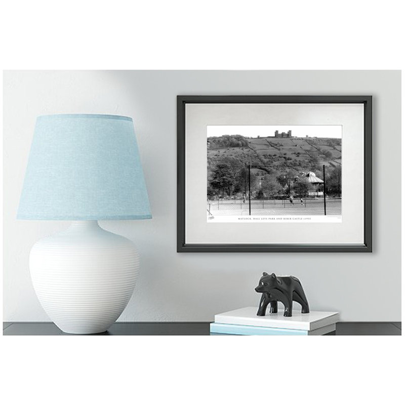 Matlock, Hall Leys Park And Riber Castle C1955 - Single Picture Frame Print, 60cm H x 80cm W x 2.3cm D