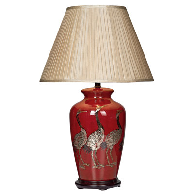 Ronneby 44cm Red/Dark Brown Table Lamp Base