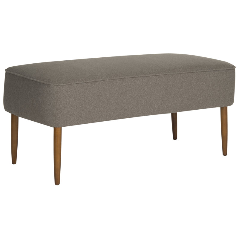 Wauhillau Polyester Blend Upholstered Bench, Gray
