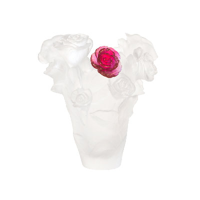 Rose Passion Handmade Crystal Table Vase