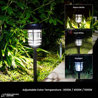 6-pack Linkable Pathway Light - Black