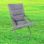 Chaise de terrasse pliante avec coussin Antrice