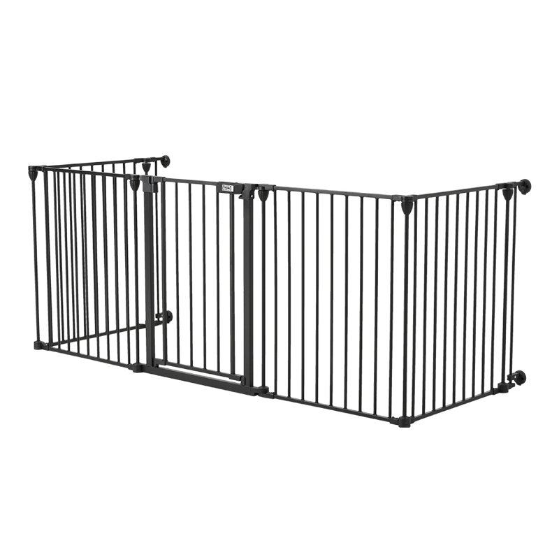 Rolla Metal Free Standing Pet Gate With Door