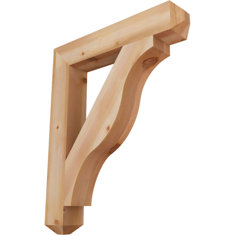 Support lisse Funston Craftsman, H 44 po x l 5,5 po x P 36 po, Cèdre rouge