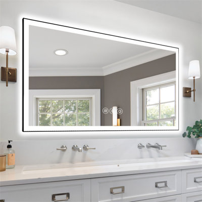 72X36 Inch Frameless LED Bathroom Mirror,Smart Mirror