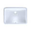 Vitreous China Rectangular Undermount Bathroom Sink with Overflow-3232004