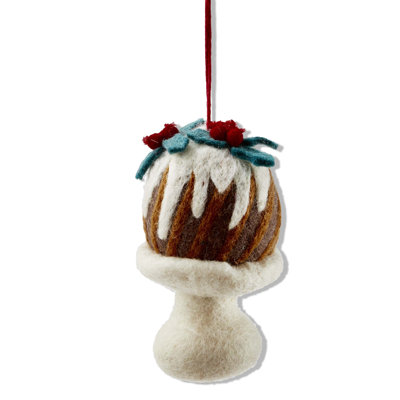 Holiday Round Cake Ornament