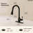 Vintage-Inspired Dual Function Pull-Down Kitchen Faucet , Single Handle Sink Faucet with Sprayer-120793565