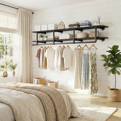 Closet Rack with Hanging Rods