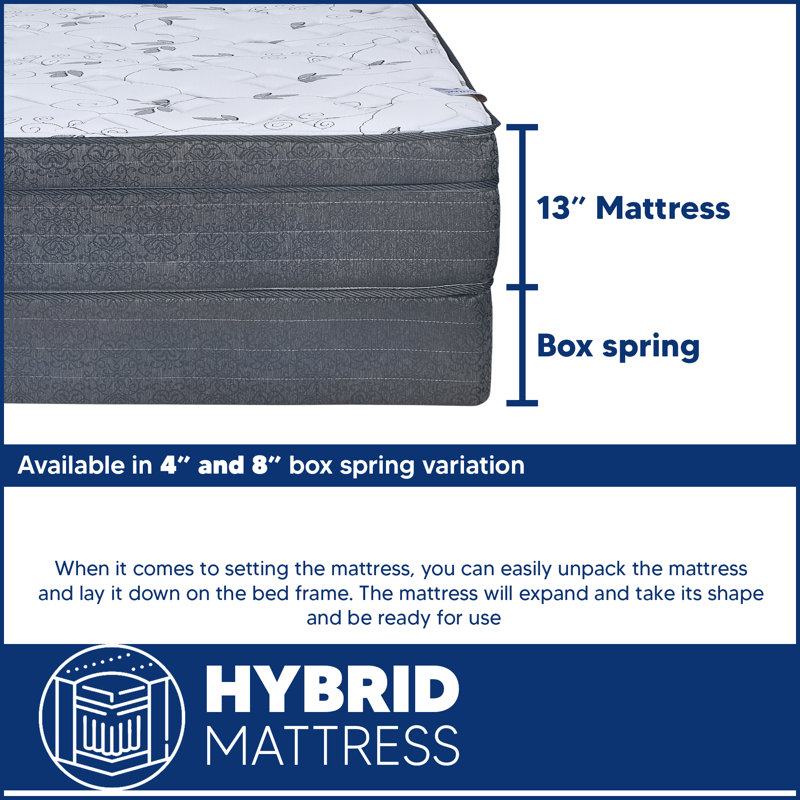 Alwyn Home Cheneyville 20'' Firm Memory Foam Mattress and Box Spring, Full