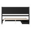 Lit plateforme en bois avec pied de lit et tiroirs de rangement Ronan-477812-477818