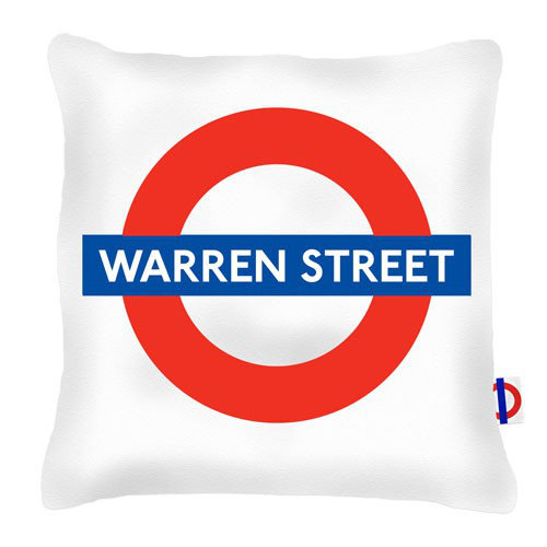 Warren Street Tube Station London Transport Cushion