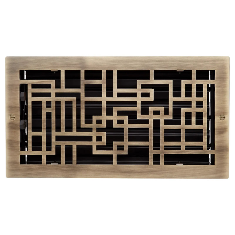 Registre mural en acier Baer, Blanc, 6 po x 14 po