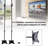 45.6'' Adjustable Height Speaker Stand