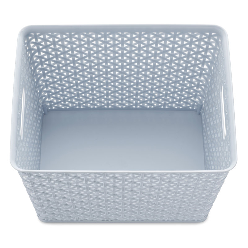 Whitmor Resin Form Half Basket, Extra Large, Blue