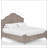 Queen Panel Bed in Sand Finish With Transitional Casual Design