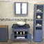 Bolsover 751mm Single Bathroom Vanity with Vessel Stone Basin-18746550