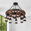 Luminaire suspendu vintage en bois à 8 têtes 31,5 po (finition grain de bois)