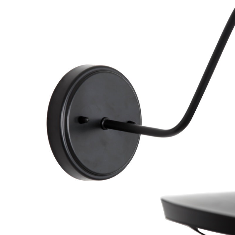 Extérieur 1 lumière en noir et gris lustré, Black & Glossy Grey Finish
