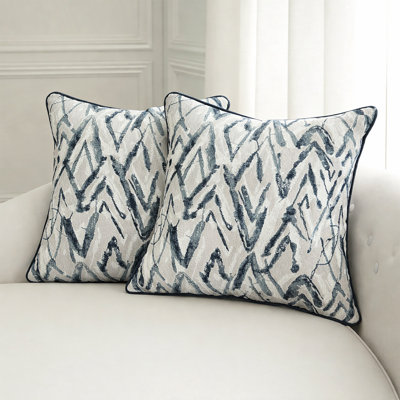 Hampton 2-Pack 21" x 21" Pillow - Midnight Blue Flame