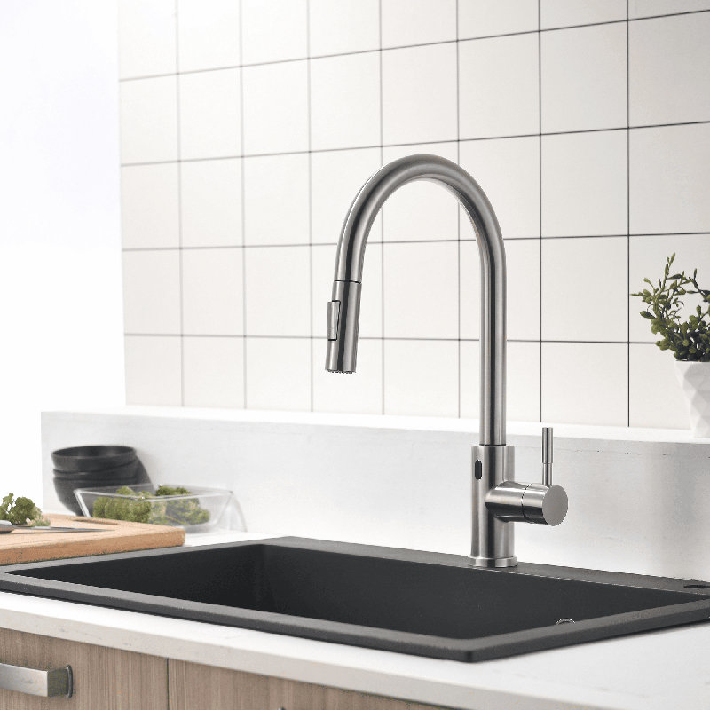 AWZTOO Pull Down Touchless Kitchen Faucet
