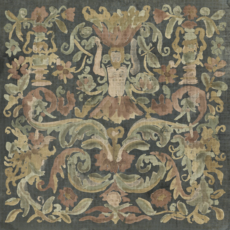 Antique Tapestry Textile I by June Erica Vess - Wrapped Canvas Print, 30 cm H x 30 cm W