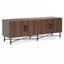 Armoire de rangement décorative 4 portes avec tablettes réglables-117042107