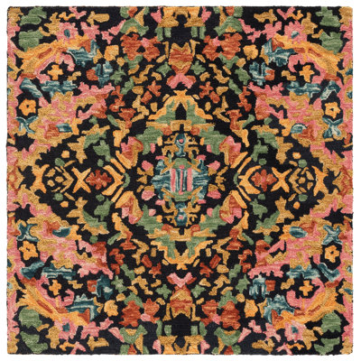 Tapis d'intérieur en laine touffeté à la main et en coton