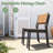 Luceile 6 - Person Rectangular Aluminum Patio Dining Set with Umbrella Hole (Set of 7)-2014194363