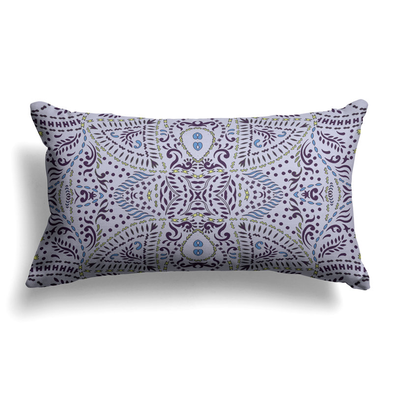 Coussin Free Free, Bleu / mauve