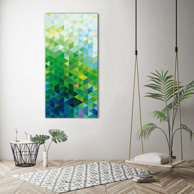 Abstraction Triangles - Wrapped Canvas Print