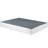 Black Metal Frame King Mattress Foundation, Textured Fabric Cover, 12 Slat Supports, 700Lbs Load Capacity, Simple Setup Technique Foundation - 1Pc & Fabric, 8.5" High, Support, Assembly Awareness,-1571570944