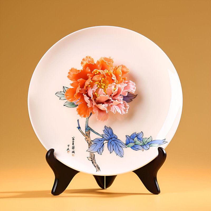 Assiette suspendue en céramique Artisan