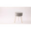 Velvet Round Footstool Ottoman-305513039