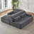 Chenille Boneless L-Shape Luxury Sectional Oversized Sofa, Minimalist Design, Comfy Sleeper Couch For Living Room, Apartment & Reception Spaces, No Assembly Required