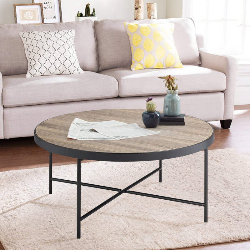 Table basse noire, H 16,5 po x L 32,5 po x l 32,5 po, Gris