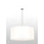 Luminaire suspendu 36 po en coton blanc Cilindro