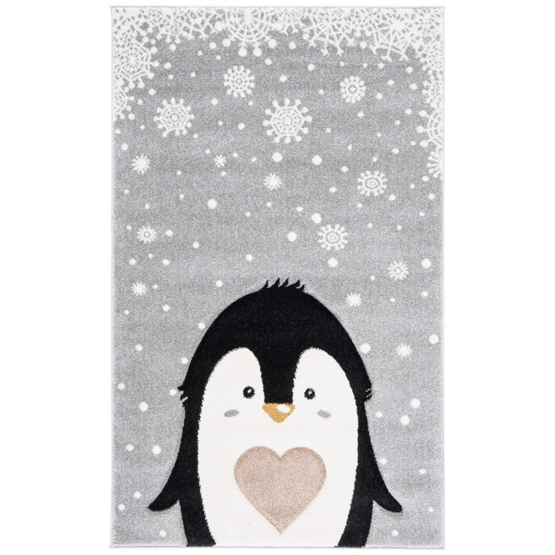 Tapis gris clair / noir Stagbriar, Rectangle 2 pi x 3 pi