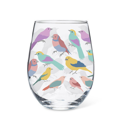 Oiseaux 4 pièces 14 oz Ensemble de verrerie