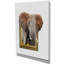 « éléphant in, cadre en bois », reproduction d’impression sur toile tendue-29495650