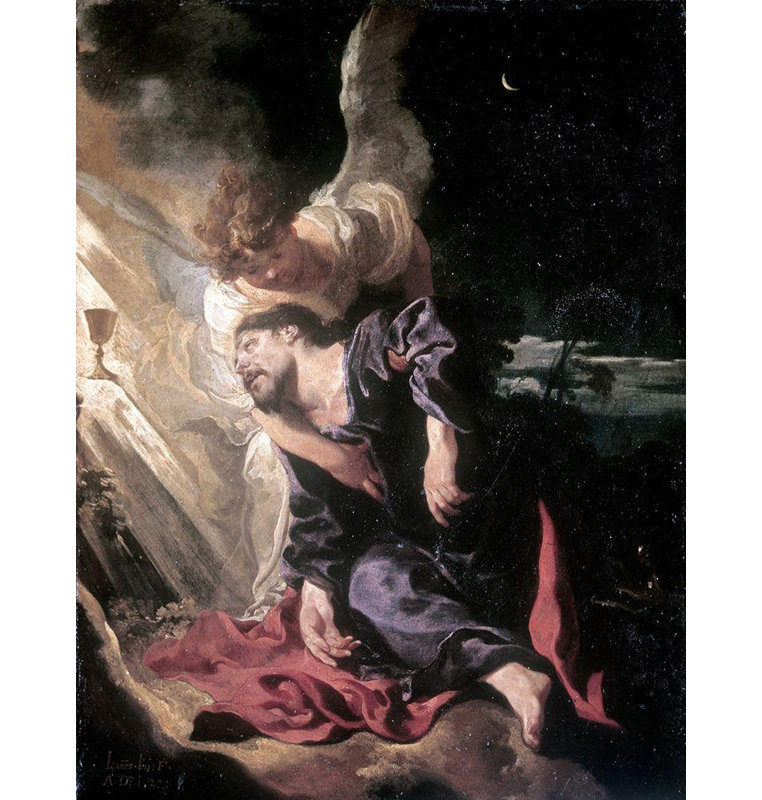 «Canora Grey Liss, Johann», art sur toile tendue: Christ in the Garden, H 46 po x l 36 po